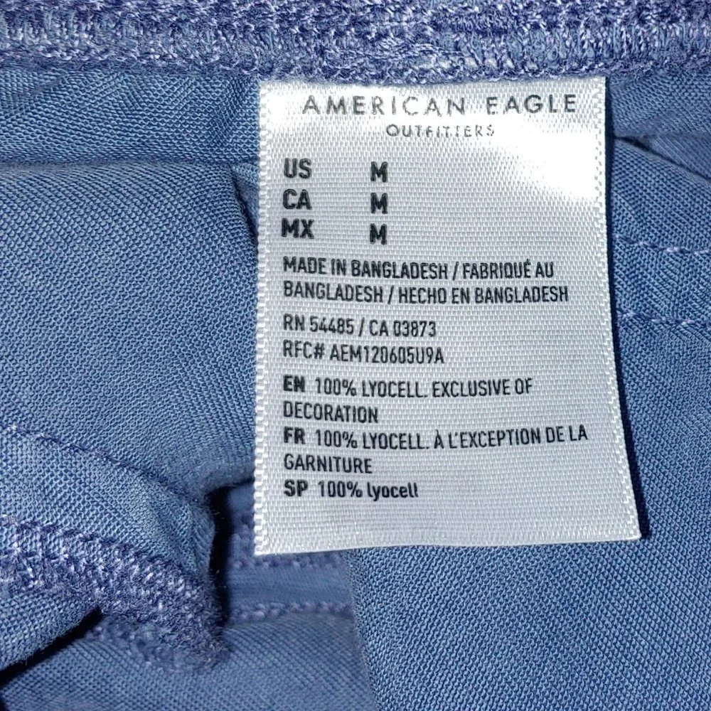 American Eagle Cargo Cuffed Pull On Joggers size M Blue